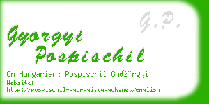 gyorgyi pospischil business card